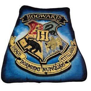 Harry Potter Hogwarts Fuzzy Throw Blanket
